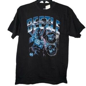 DC Comics Men’s Blue Beetle Movie Graphic T-Shirt | Black | Size M NWT